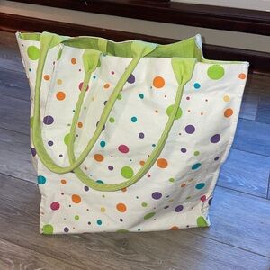 Canvas tote by Buckhead Bettie’s with reinforced bottom. EUC!